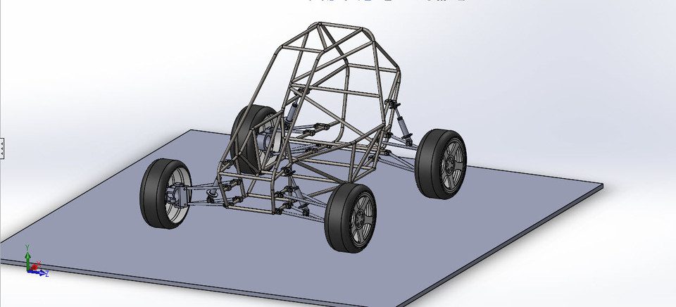 Chassis and suspension layout.